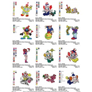 Package Bozo 01 Embroidery Designs